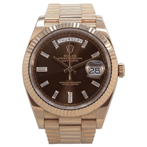 rolex oyster perpetual day date rose gold white|rolex day date retail price.